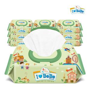 [아이러브베베]포레 62g엠보 72매 10팩 캡형 아기물티슈