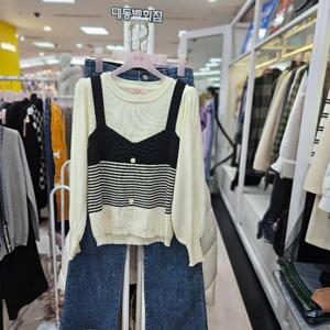 수스 DP01 뷔스티배색니트 S241BSW251