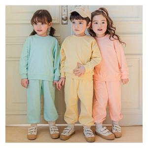 [해피버스]오해피 맨투맨세트 옐로우