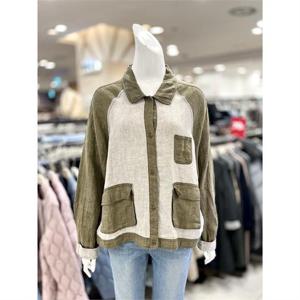 소고 세이브존01 스트라이프 셔츠형 마 재킷 AH1GA50-2