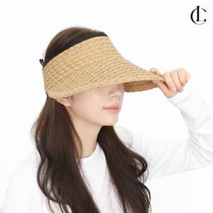 [엘케이트 ACC]엘케이트 여자 썬캡 자외선차단 챙모자 여름 밀짚