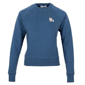 메종키츠네 폭스 패치 맨투맨 셔츠 JW00319KM0001 P468 (BLUE DENIM)