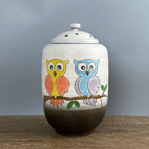 분청 부엉이 10kg 쌀독 잡곡통 현관 소금 항아리