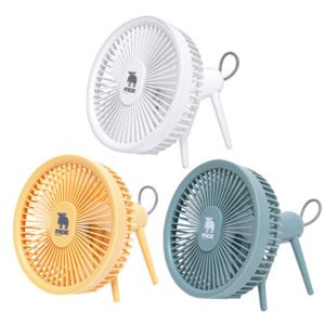 모즈스웨덴 캐릭터 펫  옐로우 무선 탁상형 미니 선풍기 캠핑용