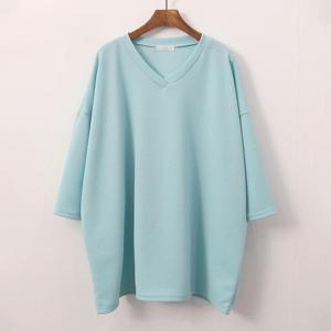 아이우먼 컬러리버풀7부티셔츠 ILG603M407 빅사이즈