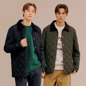 리베레츠 남성울블렌드패딩퀼팅점퍼