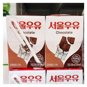 서울 초코 멸균우유 200ml X 4개입 x 2개