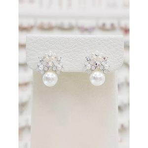볼라레 세이브존01 부케 진주 꽃귀걸이 LE882