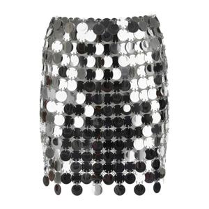 파코라반 맥시 시퀸 스커트 19EIJU010PS0133 P040