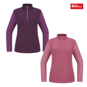 [레드페이스 본사] 여성 베이직플리스우먼짚티셔츠 REWFTSW24051