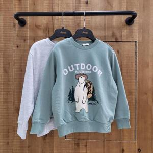 지프키즈 sh06 아웃도어 베어 맨투맨1 KO1TSU816