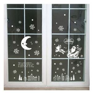 크리스마스 겨울X-MAS 스티커 밤하늘산타 FDX-2101