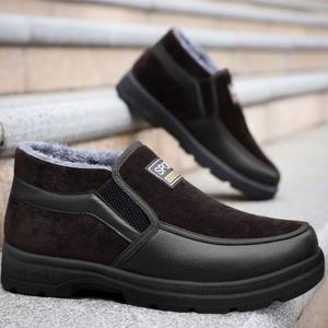 중년 남성 겨울 로퍼 털안감 방한화 직장인 출근룩