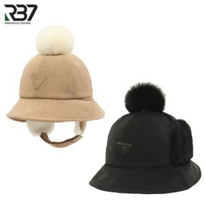 [RB7] 겨울방한 방울 귀달이 벙거지 여성 골프모자 2종택1