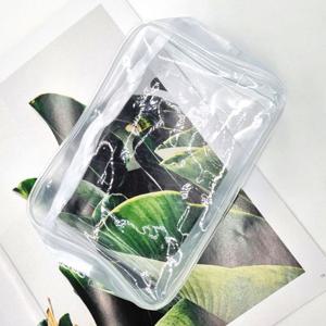 소형파우치 PVC 여행 투명 가방 파우치 중형 화이트