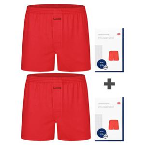 남자 순면 60수 트렁크 사각 팬티 2매 빨간 적색 속옷 복기원 선물