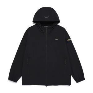 내셔널지오그래픽 N252UFT840 아델리 경량 우븐 후드 풀집업 CARBON BLACK