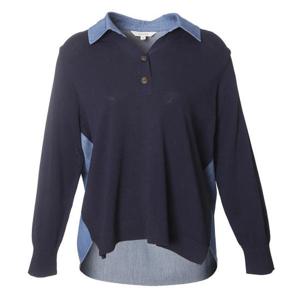 [요하넥스]니트레이어드데님블라우스(J5A3B300)