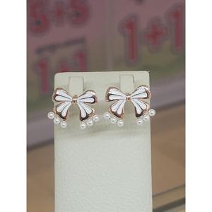 미라클 세이브존03 미라클 리본 진주 귀걸이 AGgssd77A