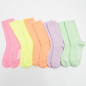 신축성 좋은 장목 양말 5족 예쁜 형광색 유아 아동
