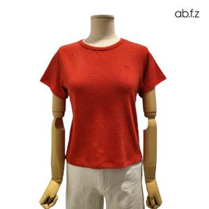 [에이비에프지]라운드넥 앙고라 숏 반팔 티셔츠 APZ5HK33G