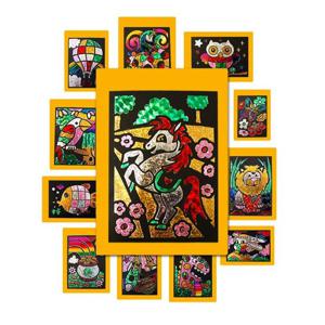 핸즈노리 매직 홀로그램 포일아트 꽃과나비