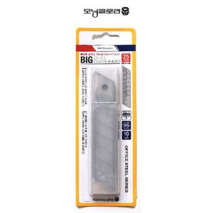 모닝글로리 특대형 오피스 컷터날 25mm (10개입) 오피스캇타칼 오피스컷터칼 교체형칼날 칼날 칼심 칼 커터