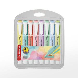 (스타빌로) 형광펜 스윙쿨파스텔세트 (8색) 뚜렷한파스텔 부드러운형광펜 산뜻하고선명한칼라 사용이편리한