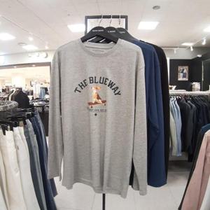 뱅뱅 HC09 공용 봄긴팔 귀여운 프린팅 티셔츠 NTL264