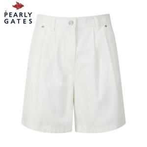 [파리게이츠] 여성 백 패치 데님 투턱 쇼츠