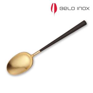 (포르투칼 벨로아이녹스) 네오 블랙 골드 테이블 스푼 오발 테이블용수저 가정용스푼 커트러리 고급커트러