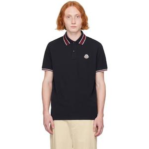 몽클레어 폴로셔츠 네이비 투버튼 폴로 셔츠 242111M212039