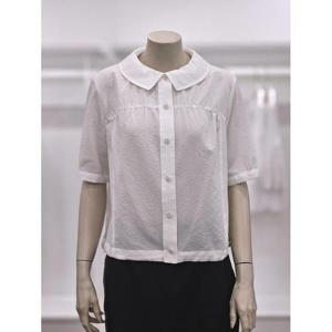 프렐린 세이브존02 화이트 반팔 블라우스 RBB252291