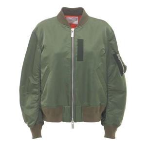 사카이 집업 나일론 봄버 재킷 81I-UNB001