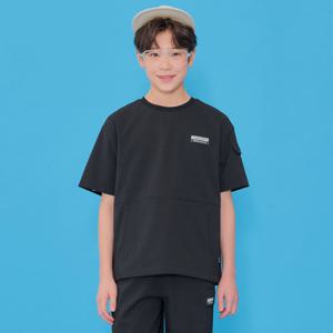 [오션스카이] 남아 시어서커 라운드 반팔 티셔츠-EBJB5838D03