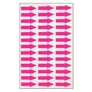 화살표스티커(전체26mm) 7매입 형광핑크색 603FP