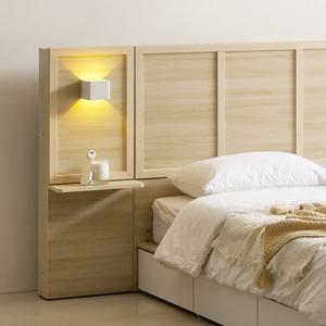 호텔라인 넉넉한 수납 침대 K (조명협탁1개,매트별도) KC835