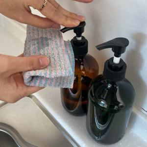 샴푸 공병 펌핑용기 디스펜서 그린 500ml 통 물비누