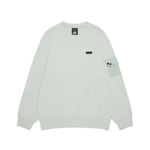 [내셔널지오그래픽키즈]K253USW830 어드벤처 소매포켓 백그래픽 맨투맨 MIST