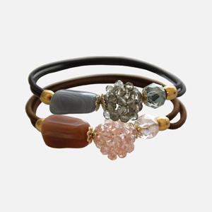 제이로렌 비즈볼 스톤 펜던트 헤어끈 H01381