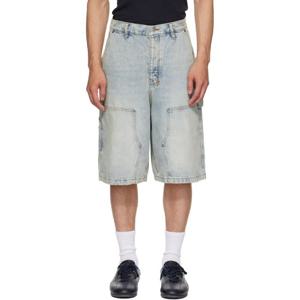 26 SS 수비 남성 블루 오퍼레이터 쇼츠 252088M193003