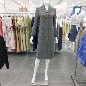 [아니베에프]A43WOP320 카라넥 앞여밈버튼 H라인 원피스