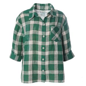 [안지크]비비드린넨체크셔츠 AJ2BL5410