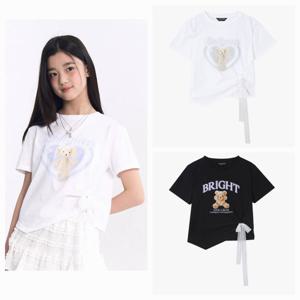 [더데이걸]사이드사선드레이핑티셔츠TGRA253Y4