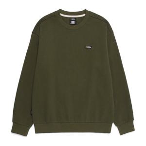 내셔널지오그래픽 N253USW901 라르가 헤비웨이트 세미오버핏 맨투맨 OLIVE KHAKI