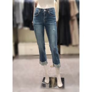 [트리아나]MARIO소고 롤업 일자핏 데님팬츠AJ1XA04