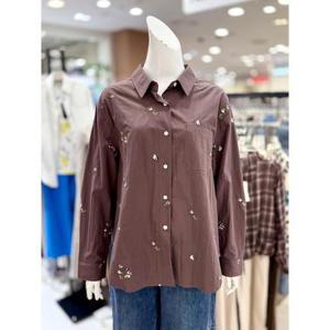 소고 세이브존01 가을 꽃 자수 면 블라우스 AL3BA01