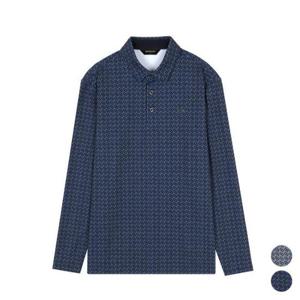 그린조이 HC12 남성 로고 프린트 카라 티셔츠 GF24KY24M(곤색)