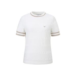 캘러웨이골프반팔티 LQS CWTU24M601_WH 여성 여름 테리 자가드 티셔츠