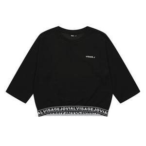 [소이]MARIO여아 레터링 밴트 7부 티셔츠 23F0791_BK